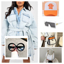Load image into Gallery viewer, CUFFED IN CARGO (OVERSIZED Denim Dress)
