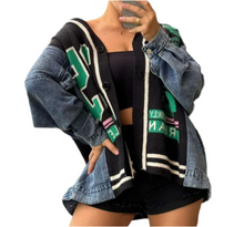 Load image into Gallery viewer, Valley Girl (Sweater/Denim) Cardigan
