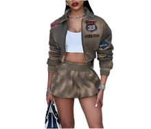 Load image into Gallery viewer, CERTIFIED♥️ (2pc WindBreaker “MINI” Skirt Set)
