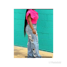 Load image into Gallery viewer, 2 Sided Ripped W/ Class Jeans
